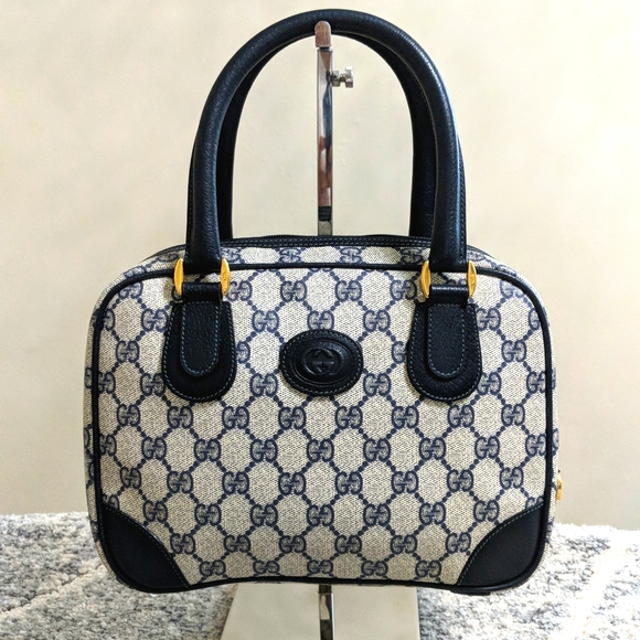 GG GUCCI MONOGRAM CANVAS LEATHER WOMEN'S HANDBAG - Picture 3 of 17